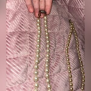 American Vintage Cream Pearl Necklace